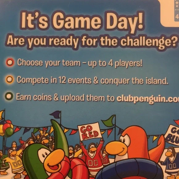 New! Wii Disney Club Penguin Game Day!Comic Mischief Video Game